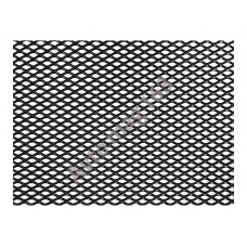 Алюминиевая сетка черная 100х15см, мелкая ячейка (5х10мм) 1263