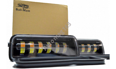 LED SAL-MAN 6 полос подфарники (ДХО, бегающий поворотник, прожектор)