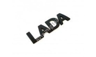 Надпись шильдик «LADA» нового образца, черный лак