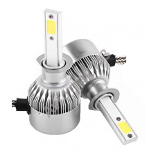 Светодиодные лампы Super LED C9 H1 6000К с вентилятором охлаждения (пара)