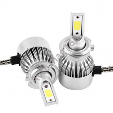 Светодиодные лампы Super LED C9 H3 6000К с вентилятором охлаждения (пара)