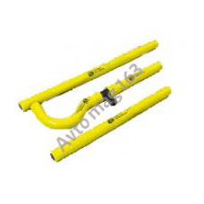 Патрубки печки, системы отопителя "CS-20" желтый силикон для ВАЗ 2110-2112